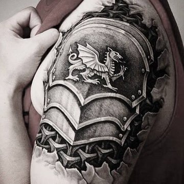 Rüstungen Tattoo Bedeutung