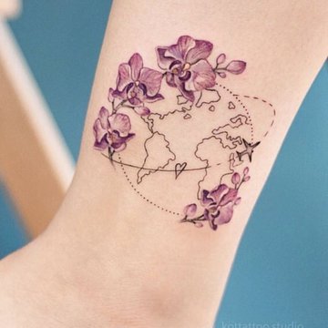Orchideen Tattoo vorlagen