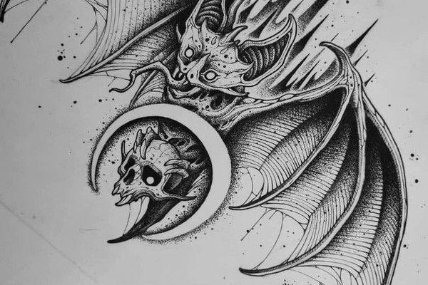 fledermaus tattoo vorlage