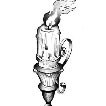 kerze tattoo vorlage
