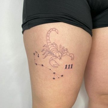 Tattoo mit dem Sternzeichen Skorpion