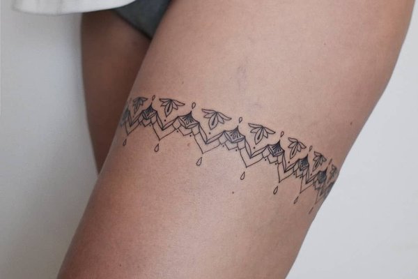 Strumpfband Tattoo vorlagen