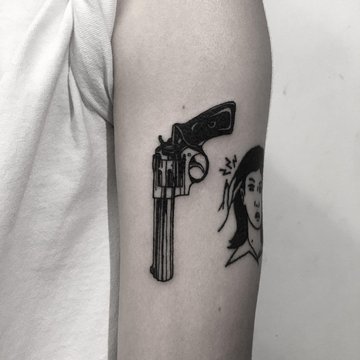 Pistolen Tattoo vorlagen