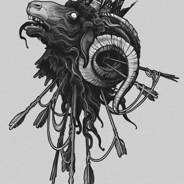 Tattoo-Skizzen Bock