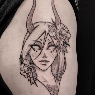 elfen tattoo klein