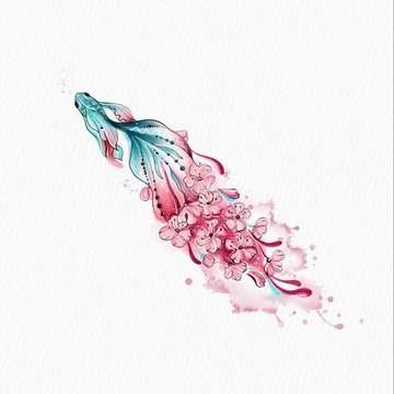 Watercolor Tattoos vorlagen