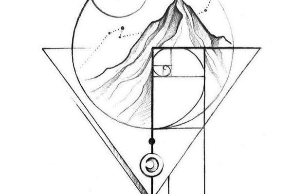 geometrische tattoos männer