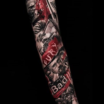 Tattoo-Sketche "Helden der Serie"