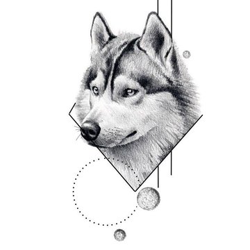 Husky Tattoo vorlagen