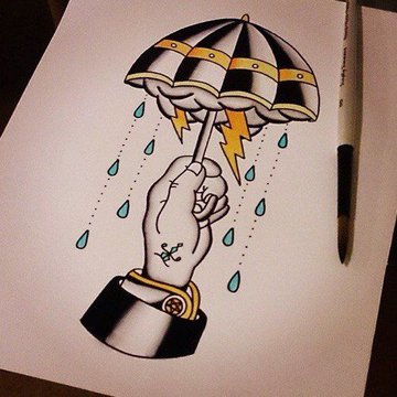Regenschirm Tattoo Bedeutung