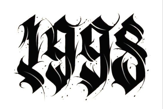 Tattoo Lettering Vorlagen