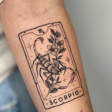 Tattoo mit dem Sternzeichen Skorpion