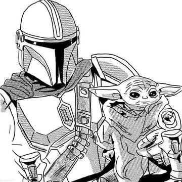 Yoda Tattoo Skizze