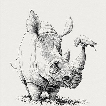 Nashorn Tattoo vorlagen