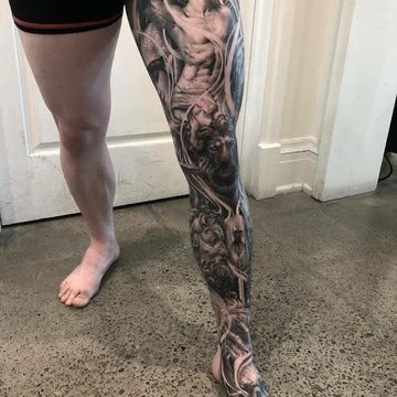 Bein-Tattoos für Männer