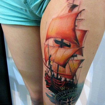 Segelboot Tattoo bedeutung