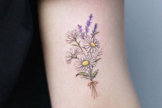 Tattoo Gänseblümchen (Kamille)