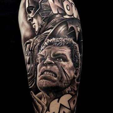 Tattoo-Sketche "Helden der Serie"