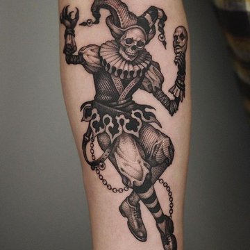 Tattoo-Skizze "Der Narr "