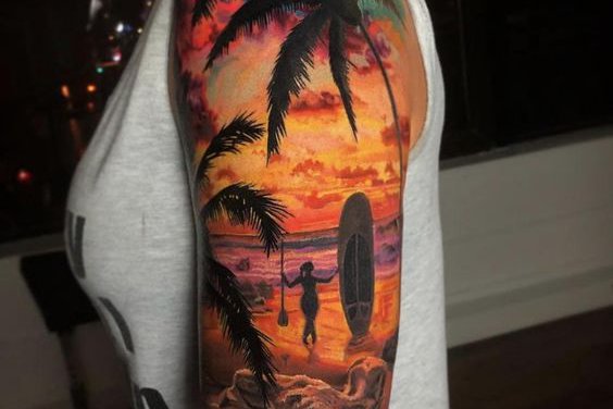 Palme Tattoo vorlagen