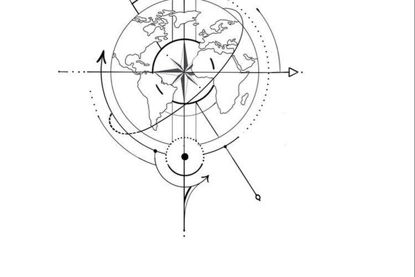 Weltkarte Tattoo Vorlagen