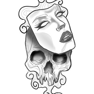 Masken Tattoo vorlagen