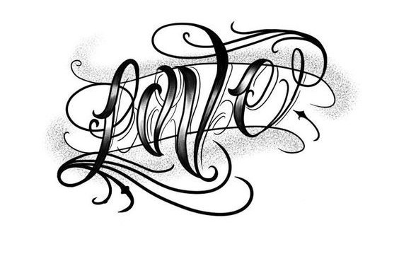 Tattoo Lettering Vorlagen