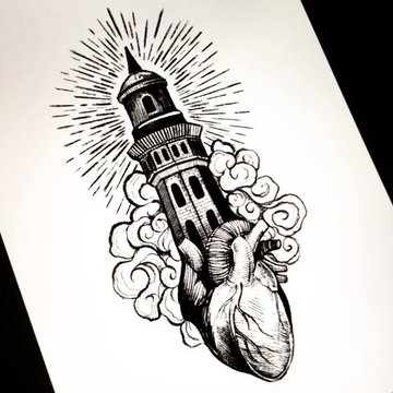 Leuchtturm Tattoo vorlagen