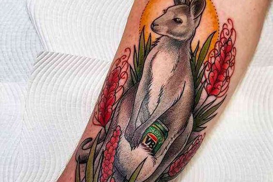 Tattoo Känguru Vorlagen