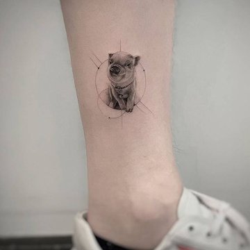 Tattoo Skizze Schwein