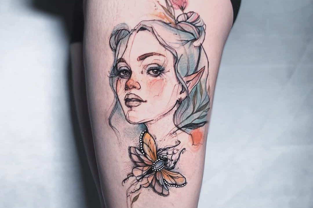 elfen tattoo klein