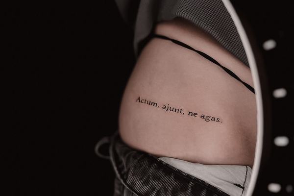 Vollständig abgeheiltes Tattoo