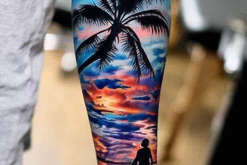 Palme Tattoo vorlagen