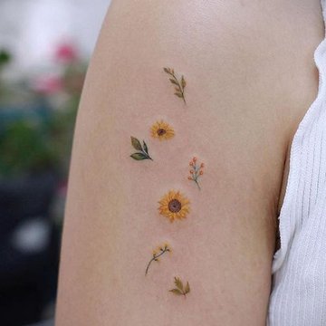 Tattoo Gänseblümchen (Kamille)
