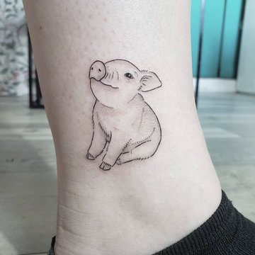 Tattoo Skizze Schwein
