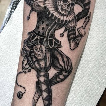 Tattoo-Skizze "Der Narr "