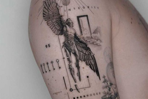 engel tattoos frauen