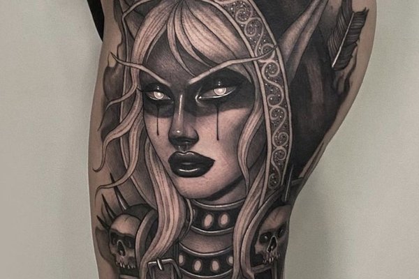 elfen tattoo klein