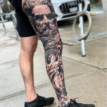 Bein-Tattoos für Männer