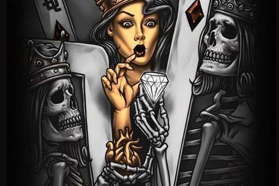 Spielkarten Tattoo vorlagen