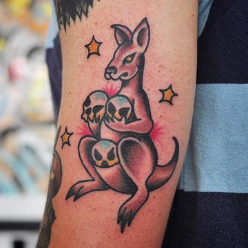 Tattoo Känguru Vorlagen