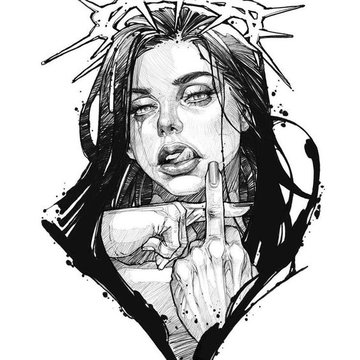 Tattoo-Skizzen von Frauen