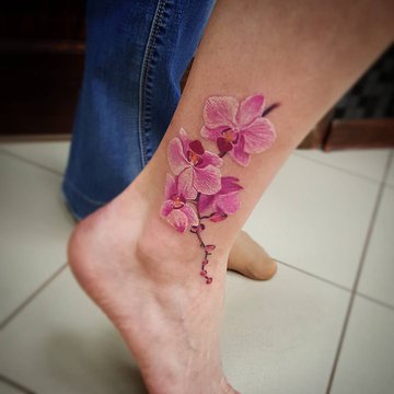 Orchideen Tattoo vorlagen