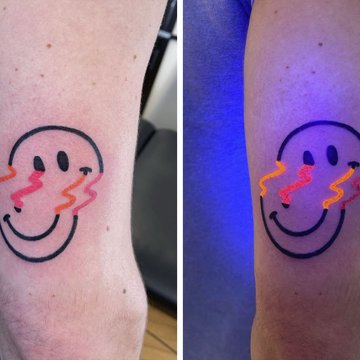 Tattoo mit Glow-in-the-Dark-Effekt