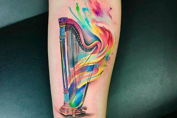 Harfe Tatto Bedeutung