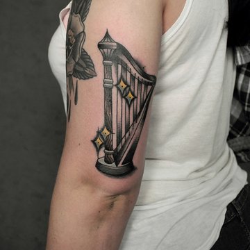 Harfe Tatto Bedeutung