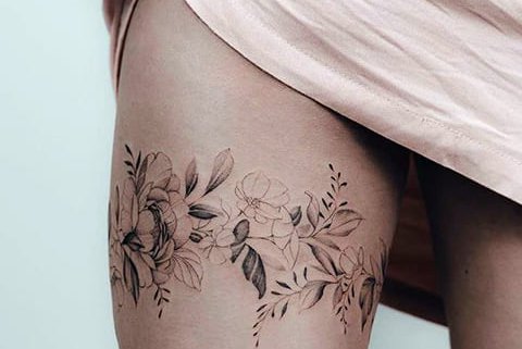 Strumpfband Tattoo vorlagen