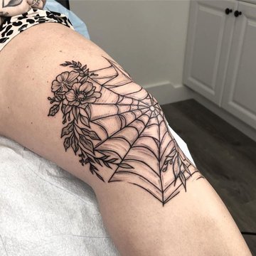 spinnennetz tattoo vorlage