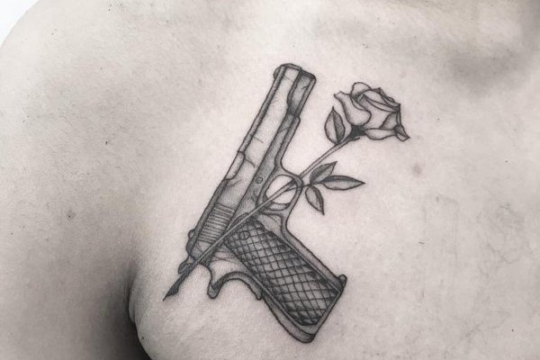 Pistolen Tattoo vorlagen