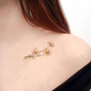 Tattoo Gänseblümchen (Kamille)
